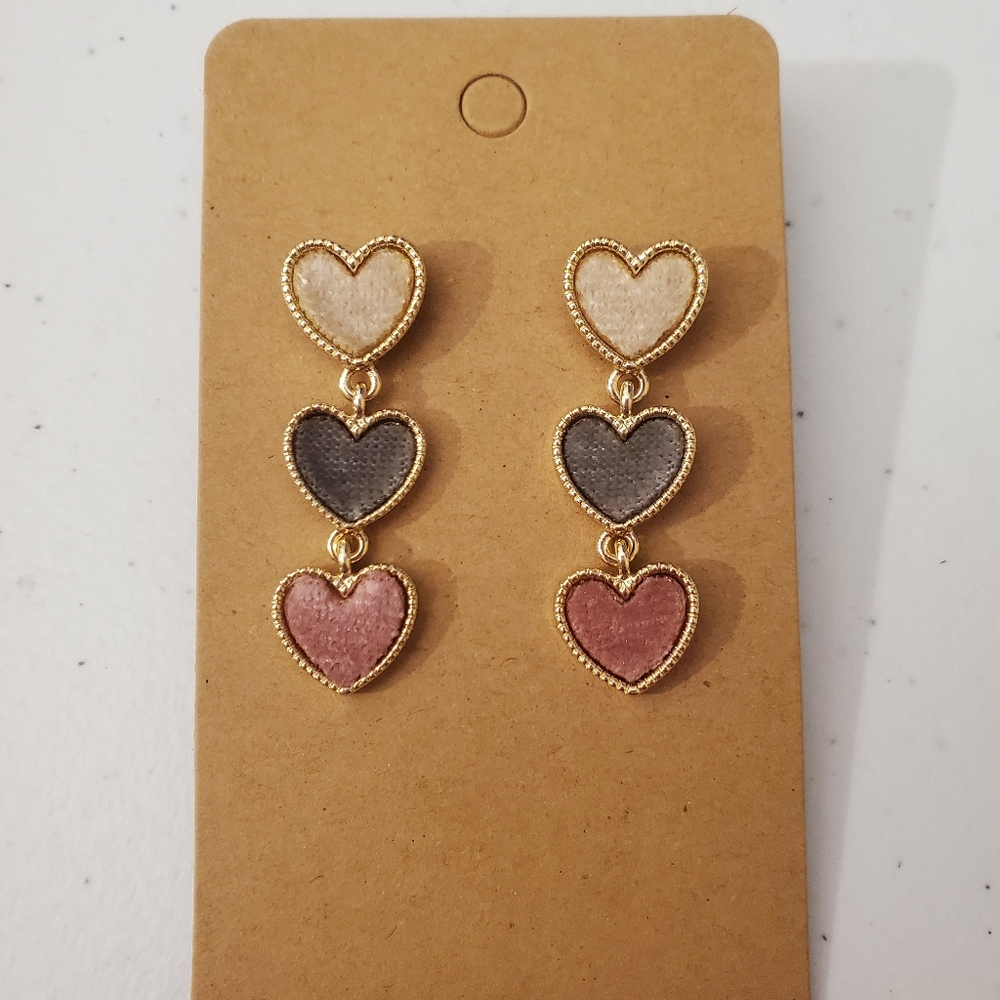 Heart Dangle Earrings